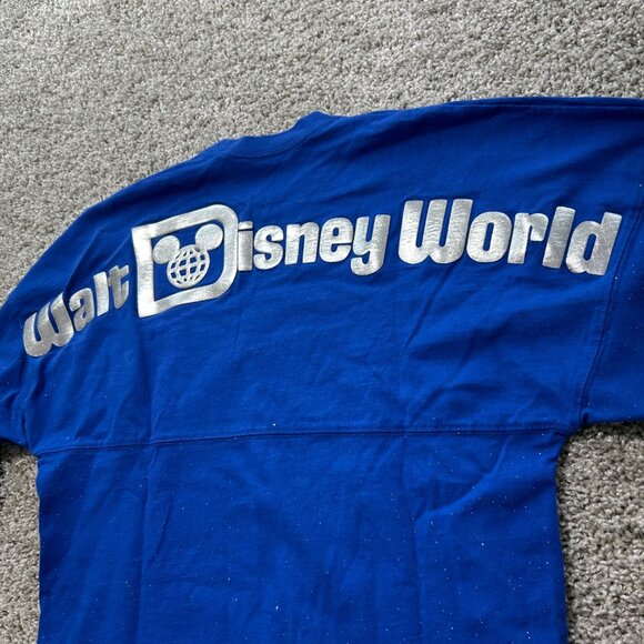 Disney Spirit Jersey Walt Disney World Blue Long Sleeve Shirt XS 100% Cotton - Picture 7 of 9